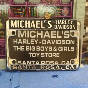 Harley-Davidson Kids Toy License Plate - Black and Silver